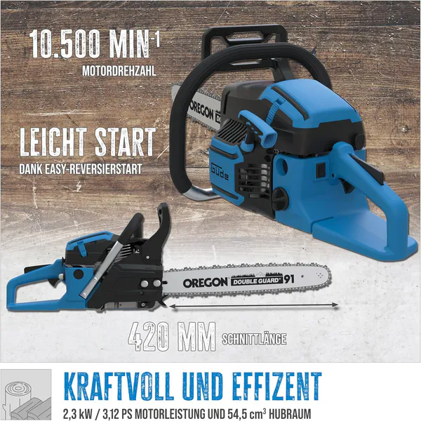 Hovedbilde Güde Oregon 55cc / 3HK Motorsag - Kvalitetskomponenter!